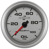 Thumbnail for Autometer Ultra-Lite II 2 5/8in 100psi Mechanical Oil Temp Gauge