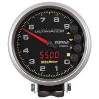 Thumbnail for Autometer 5 inch Ultimate III Playback Tachometer 9000 RPM - Black