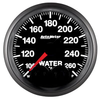 Thumbnail for Autometer Elite 52mm 100-260 Degress F Water Temperature Peak and Warn Gauge w/ Electonic Control