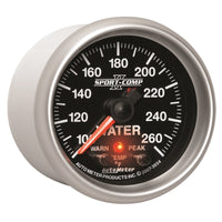Thumbnail for Autometer Sport-Comp II 52.4mm 100-260 Deg F Water Temp Peak & Warn w/ Electronic Control Gauge