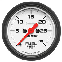 Thumbnail for Autometer Phantom Fuel Pressure gauge 52mm 0-30 PSI Full Sweep Elec