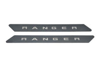 Thumbnail for Putco 19-20 Ford Ranger SuperCab - w/ RANGER Etching (2pcs) Black Platinum Door Sills