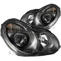 Thumbnail for ANZO 2001-2007 Mercedes Benz C Class W203 Projector Headlights Black