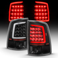Thumbnail for ANZO 2009-2018 Dodge Ram 1500 LED Taillight Plank Style Black w/Clear Lens