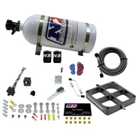 Thumbnail for Nitrous Express Single Entry Crossbar 8500 Based Throttle Body Nitrous Kit w/10lb Bottle