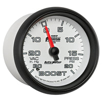 Thumbnail for AutoMeter Gauge Vac/Boost 2-5/8in. 30Inhg-20PSI Mechanical Phantom II
