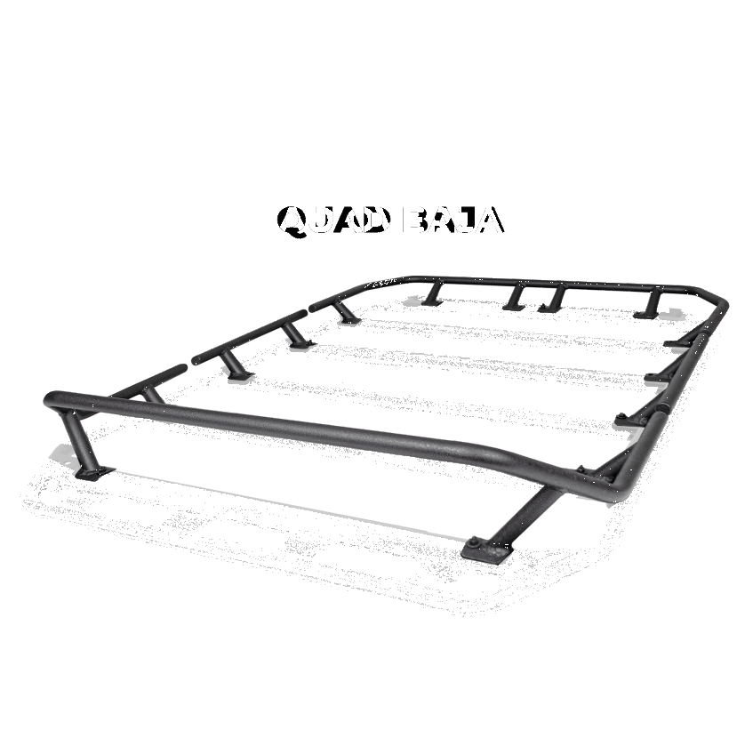 Go Rhino SRM300 Dual Rail Kit (For 60x40in. Rack) - Tex. Blk (Rails ONLY - Req. Platform)