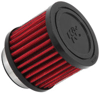 Thumbnail for K&N 1.75 inch Vent 3 inch D 2.5 inch H Air Filter - Rubber Top