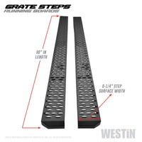 Thumbnail for Westin Grate Steps Running Boards 90 in - Textured Black