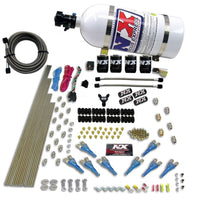 Thumbnail for Nitrous Express 8 Cyl Shark Direct Port 4 Solenoids Nitrous Kit (200-600HP) w/10lb Bottle