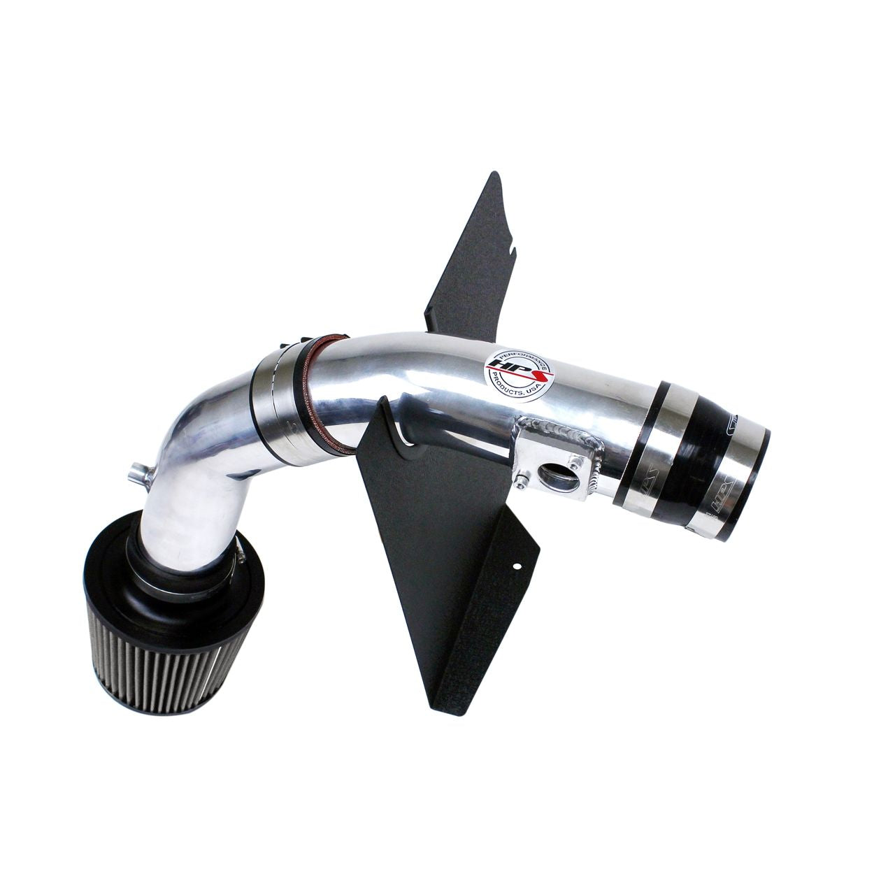 HPS Cold Air Intake Kit 08-14 Subaru WRX 2.5L Turbo, Converts to Shortram, Polish