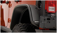 Thumbnail for Bushwacker 07-18 Jeep Wrangler Unlimited Flat Style Flares 2pc 4-Door Sport Utility Only - Black