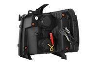 Thumbnail for AlphaRex 07-13 Chevy 1500HD(NewBody) NOVA LED Proj Headlight Plank Sty Glos Blk w/Activ Lite/Seq Sig