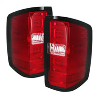 Thumbnail for Spyder Chevy 1500 14-16 Light Bar LED Tail Lights Red Clear ALT-YD-CS14-LBLED-RC