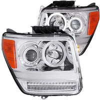 Thumbnail for ANZO 2007-2012 Dodge Nitro Projector Headlights w/ Halo Chrome (CCFL) G2