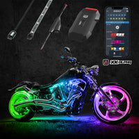 Thumbnail for XK Glow Addressable LED Motorcycle Accent Light Kits Standard XKalpha App Controlled