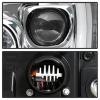 Thumbnail for Spyder Platinum Ford F250/350/450 05-07 High-Power LED Module Proj. Headlights-Chrome (PRO-YD-FS05V2