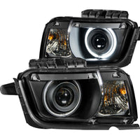Thumbnail for ANZO 2010-2013 Chevrolet Camaro Projector Headlights w/ Halo Black (CCFL)
