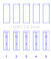 Thumbnail for King Nissan SR20DE (Size 0.25mm) Performance Main Bearing Set