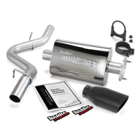 Thumbnail for Banks Power 04-06 Jeep 4.0L Wrangler Monster Exhaust System - SS Single Exhaust w/ Black Tip