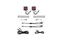Thumbnail for Diode Dynamics Stage Series Single Color LED Rock Light - Red M8 (2-pack)