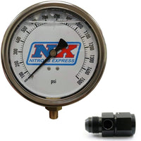 Thumbnail for Nitrous Express Nitrous Pressure Gauge 4in-High Accuracy 8AN