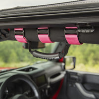 Thumbnail for Rugged Ridge Ultimate Grab Handles Pink 55-20 CJ/Jeep Wrangler /JT