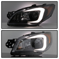 Thumbnail for Spyder Subaru WRX 06-07 Projector Headlights - HID Model Only - Black PRO-YD-SWRX06-HID-LBDRL-BK