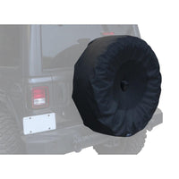Thumbnail for Rampage 2018-2019 Jeep Wrangler(JL) Sport 2-Door Tire Cover w/Cam Slot 33in -35in - Black