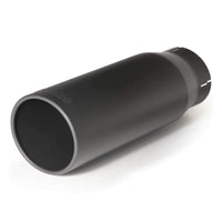 Thumbnail for Banks Power Tailpipe Tip Kit - SS Round Straight Cut - Black - 3.5in Tube - 4.38in X 12in