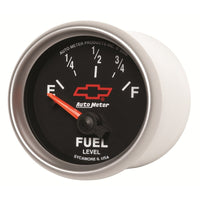 Thumbnail for Autometer GM Bowtie Black 2-1/16 Fuel Level, 0-90 , Air-Core 8-18V