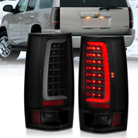 Thumbnail for ANZO 2007-2014 Chevy Tahoe LED Taillight Plank Style Black w/Smoke Lens