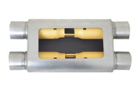 Thumbnail for Gibson MWA Superflow Dual/Dual Oval Muffler - 4x9x14in/3in Inlet/3in Outlet - Stainless