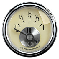 Thumbnail for AutoMeter Gauge Fuel Level 2-1/16in. 240 Ohm(e) to 33 Ohm(f) Elec Prestige Antq. Ivory