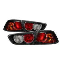Thumbnail for xTune Mitsubishi Lancer 08-15 OE Style Tail Lights - Black ALT-JH-MLEVO08-OE-BK