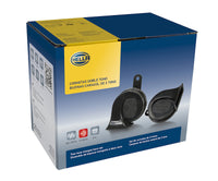 Thumbnail for Hella Twin Trumpet Horn Kit 12V Universal - Black