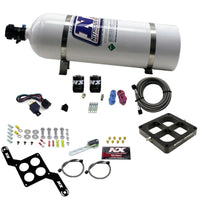 Thumbnail for Nitrous Express Dominator Single Entry Crossbar Pro-Power Nitrous Kit (100-500HP) w/15lb Bottle