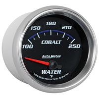 Thumbnail for Autometer Cobalt 66mm 100-250 Degree F Electric Water Temperature Gauge