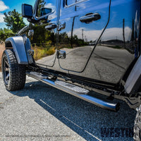 Thumbnail for Westin 20-22 Jeep Gladiator PRO TRAXX 4 Oval Nerf Step Bars - Black