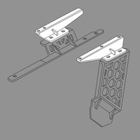 Thumbnail for Go Rhino 19-22 Jeep Wrangler JLU SRM Roll Bar Mount Kit - Tex. Blk