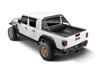 Thumbnail for Rugged Ridge 20-22 Jeep Gladiator w/o Trail Rail Sys Armis Tonneau Cover w/Max Track - Tex. Blk