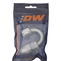 Thumbnail for DeatschWerks 8AN Female Swivel 180-Degree Hose End PTFE (Incl. 1 Olive Insert)