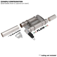 Thumbnail for QTP 2.5in Weld-On 304SS Screamer Muffler w/Bolt-On QTEC Electric Cutout