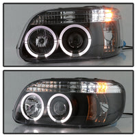 Thumbnail for Spyder Ford Explorer 95-01 1PC Projector Headlights LED Halo Blk PRO-YD-FEXP95-HL-1PC-BK