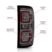 Thumbnail for ANZO 2014-2018 Chevy Silverado 1500 LED Taillights Smoke