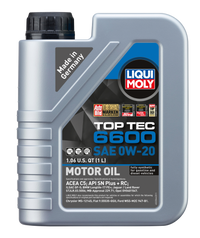 Thumbnail for LIQUI MOLY 1L Top Tec 6600 Motor Oil SAE 0W20