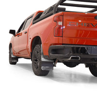 Thumbnail for Putco 2020 Chevy Silv/Sierra HD Dually (Rear) - Set of 2 Mud Skins - Polished SS w/ Hex Shield