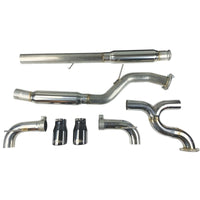 Thumbnail for Injen 16-18 Ford Focus RS 3in Cat-Back Stainless Steel Exhaust w/ 4in Black Chrome Tips