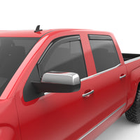Thumbnail for EGR 14+ Chev Silverado/GMC Sierra Crw Cab In-Channel Window Visors - Set of 4 - Matte (571775)