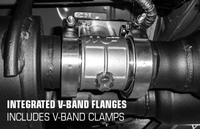 Thumbnail for MagnaFlow 2018 Ford Mustang V8-5.0LGAS Exhaust Acc - 2.5in ID/OD - 304SS - Integrated V-Band Flanges